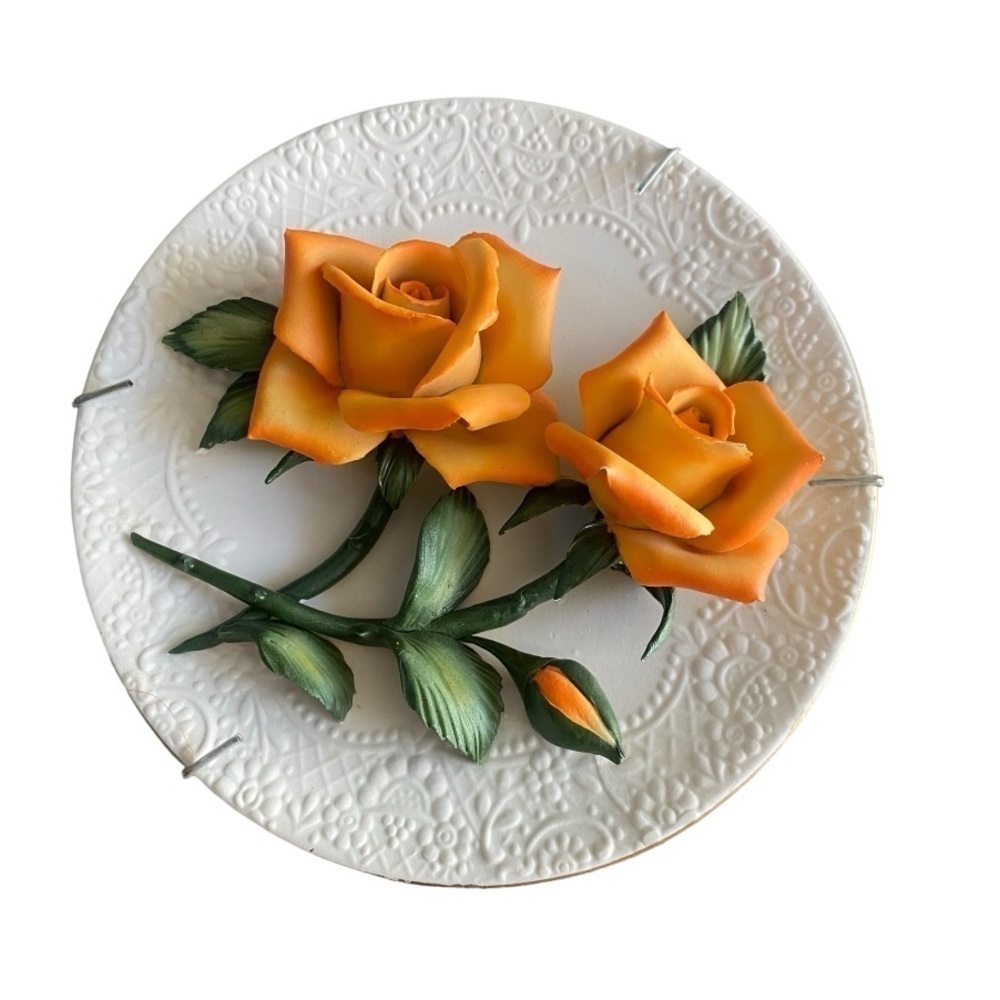 Franklin Mint The Roses of Capodimonte Limited Edition Collectors Plate